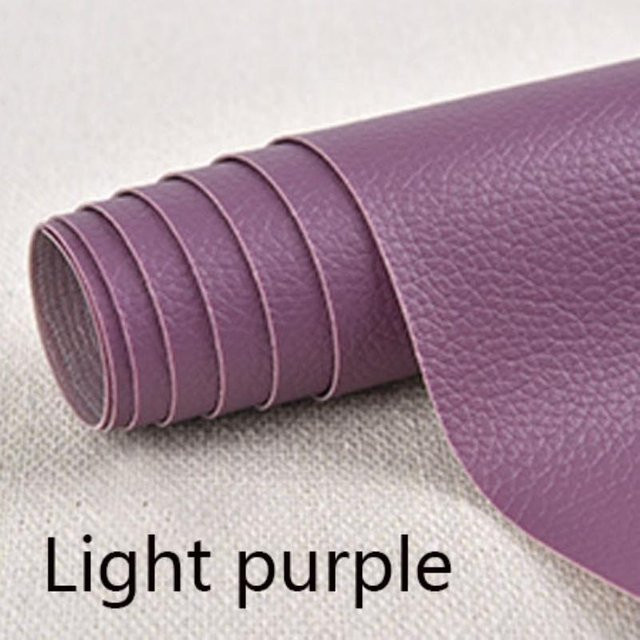 Selbstklebendes Leder-Reparaturpflaster von Home with love in Lichtlila, strapazierfähiges Vinyl-Reparaturset für Sofa, Sitzpolster und Auto, B x H: 50 x 68 cm - Bild 1