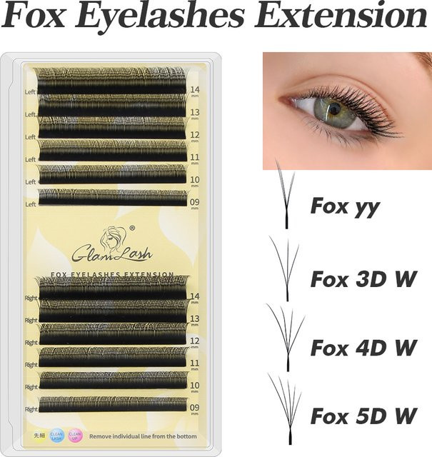 GLAMLASH Flying YY Wimpernverlängerung, Black, Natural - Bild 1