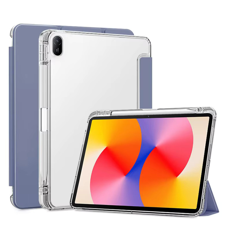 Smart Case für Huawei MatePad SE 11 Zoll 2024 Hülle mit Stifthalter und faltbarem Flip-Ständer in Grau - Bild 1