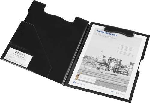 Magnetoplan Magnetische Klemmbrett Mappe A4 Schwarz B: 21 cm, H: 29,7 cm - Bild 1