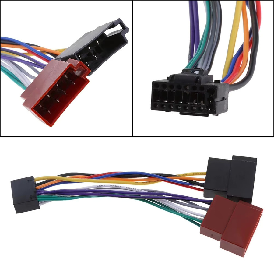 Kenwood 16Pin ISO Kabelbaum Stecker Adapter für Auto Stereo Radio Audio Konverter in Multicolour - Bild 4