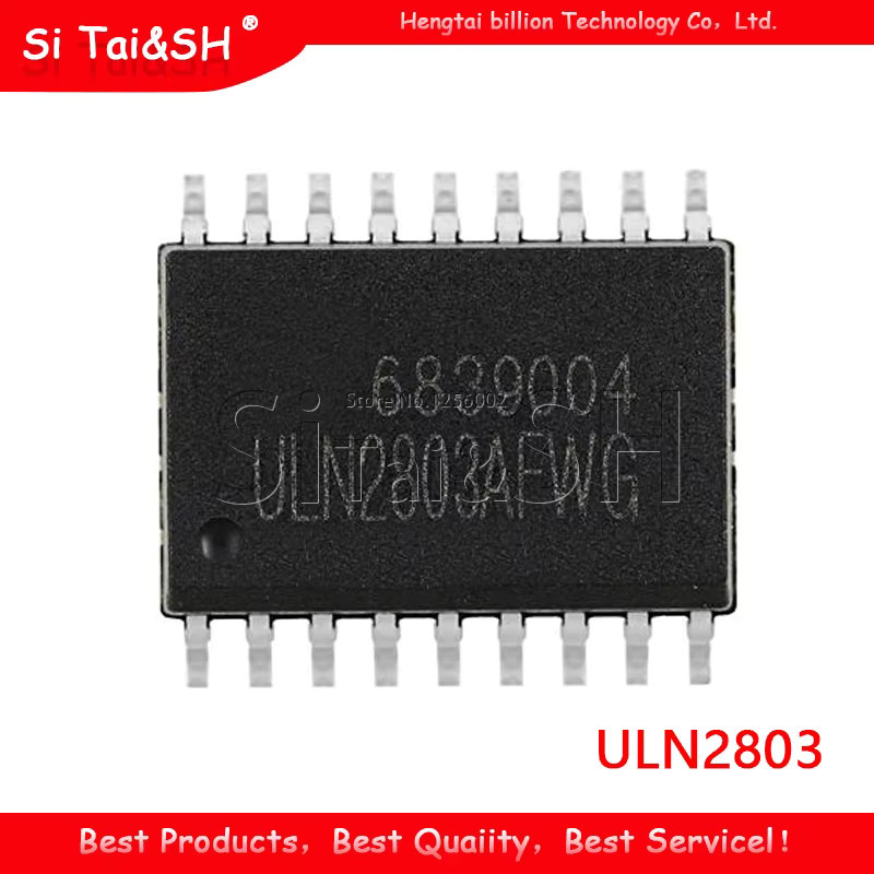 Si Tai&SH ULN2803AFWG SOP18 Darlington Transistor Array, 10 Stück, Schwarz - Bild 2