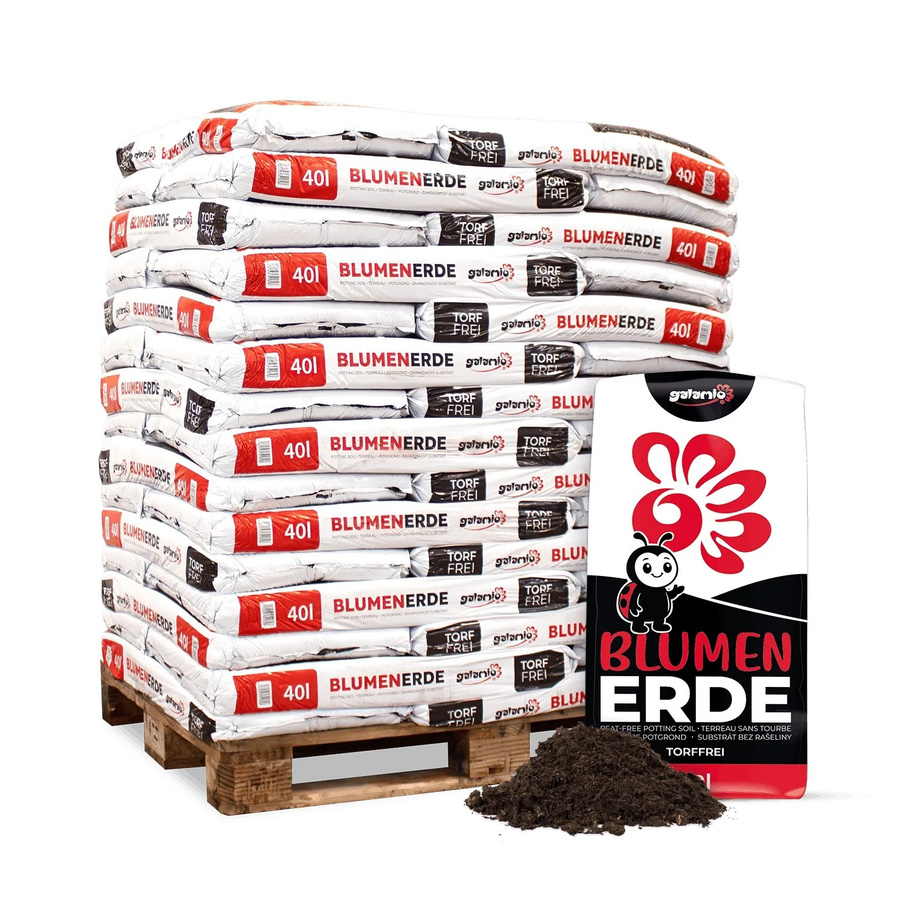 Galamio Torffreie Blumenerde mit Substratkompost, Holzfaser und Rindenhumus, 45 x 40 l - Bild 2
