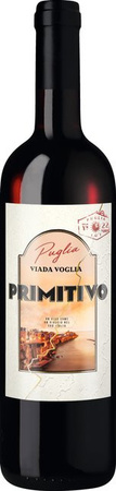 Viada Voglia Primitivo Rotwein, Apulien, 2024, halbtrocken, 0,75 l