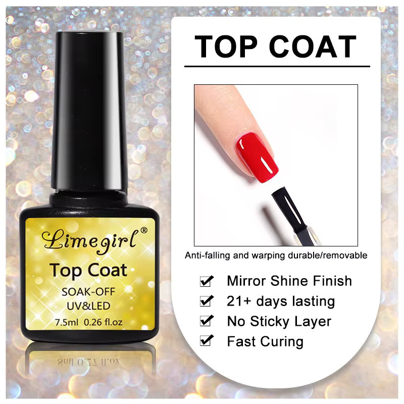 LIMEGIRL Matt Top Gel Base Primer, 7,5 ml - Bild 3