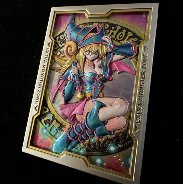 Yu-Gi-Oh! Dark Magician Girl Blue Eyes White Dragon, Metallkarte, Bunt / Mehrfarbig - Bild 1