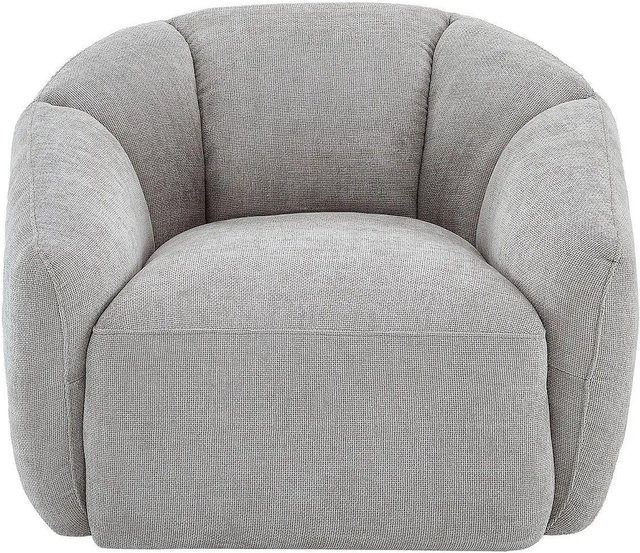 Nafeki Sessel mit gerader Rückenlehne in Lichtgrau, 360 Grad drehbar, Stoff, Höhe: 93 cm, Breite: 73 cm, Tiefe: 89 cm - Bild 1