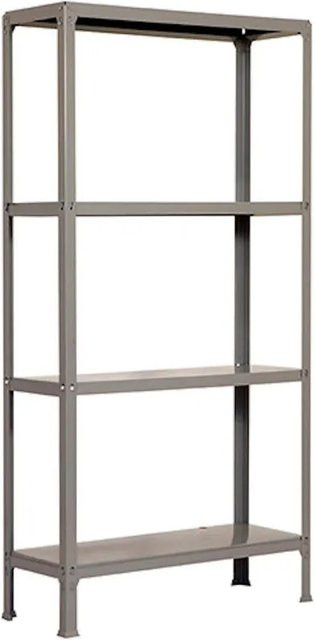 PROREGAL Wohnregal Living Koala aus Metall mit 4 Fachböden in Grau, H x B x T: 160 x 100 x 30 cm - Bild 1