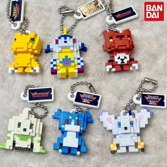 Bandai Digimon Pixel-Art-Figur, Schlüsselanhänger, Einzelfigur - Bild 1