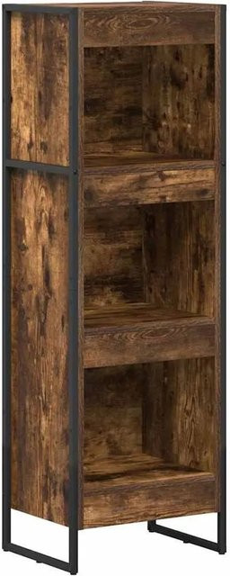 vidaXL Bücherregal im Industrial Design aus Holzwerkstoff und Metall, Farbe Braun, B/T/H: 80 x 30 x 155 cm - Bild 1
