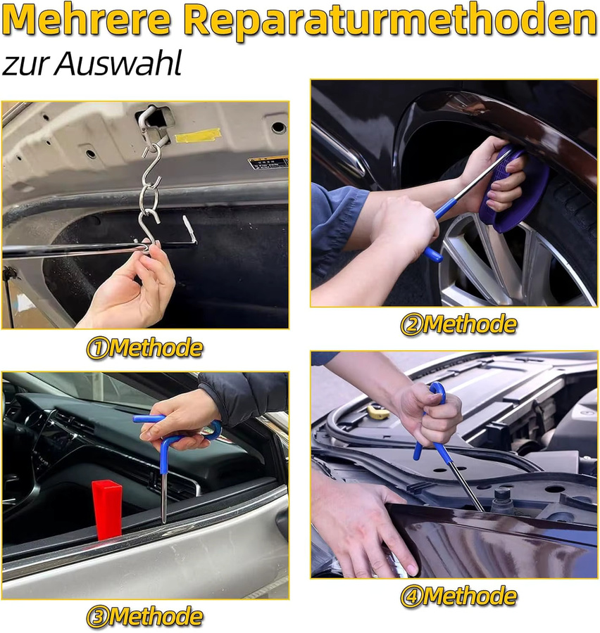 PDR Professionelles Werkzeug Set für die lackfreie Beulenreparatur an der Autokarosserie - Bild 2