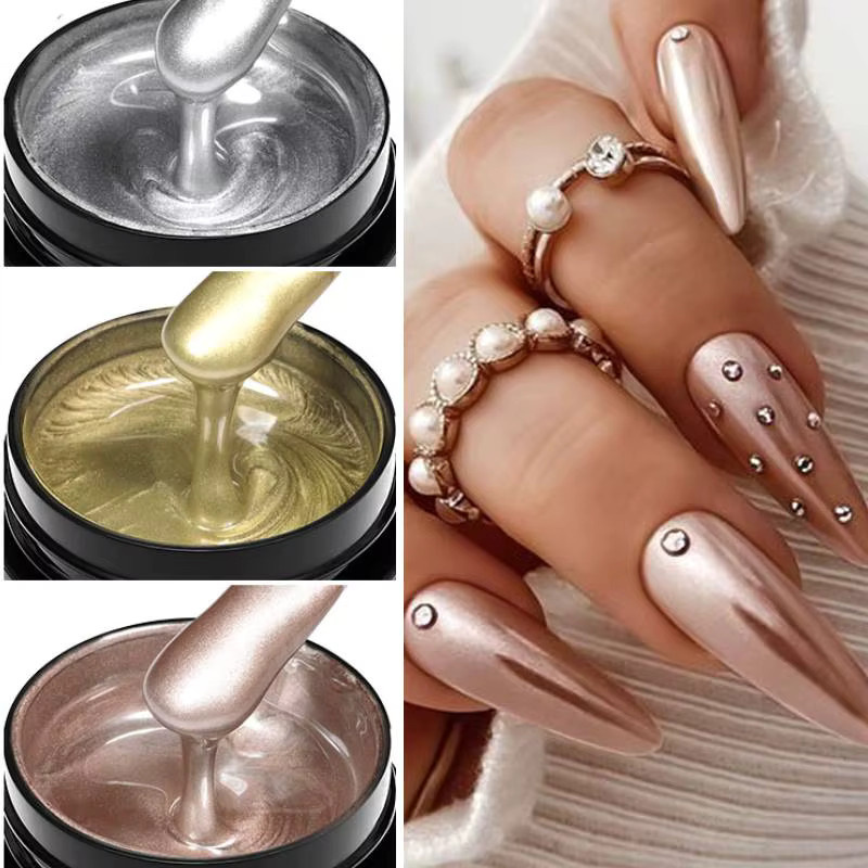 Mtssii Metallic Nagelgel Set, Gold, Silber, Rose Gold - Bild 2