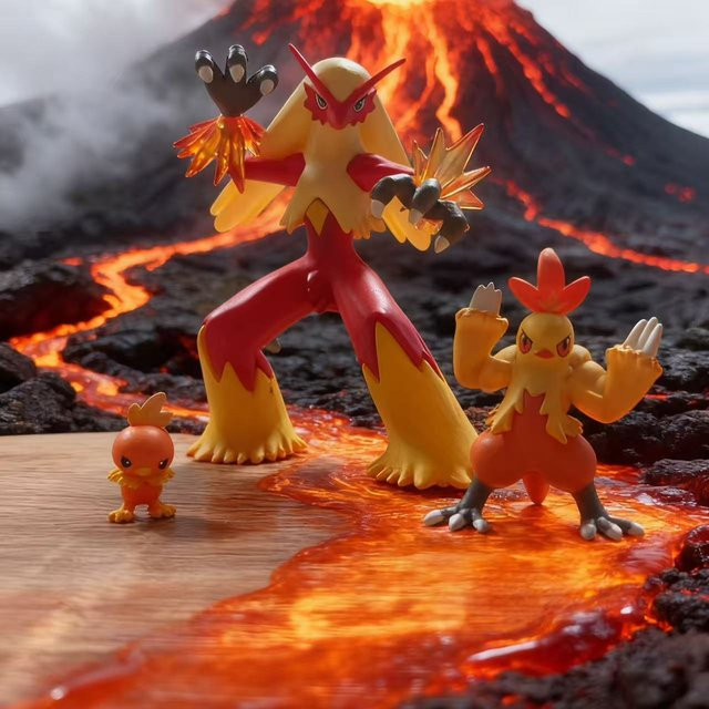 TAKARA TOMY Pokémon Blaziken, Actionfigur, Kunststoff - Bild 1