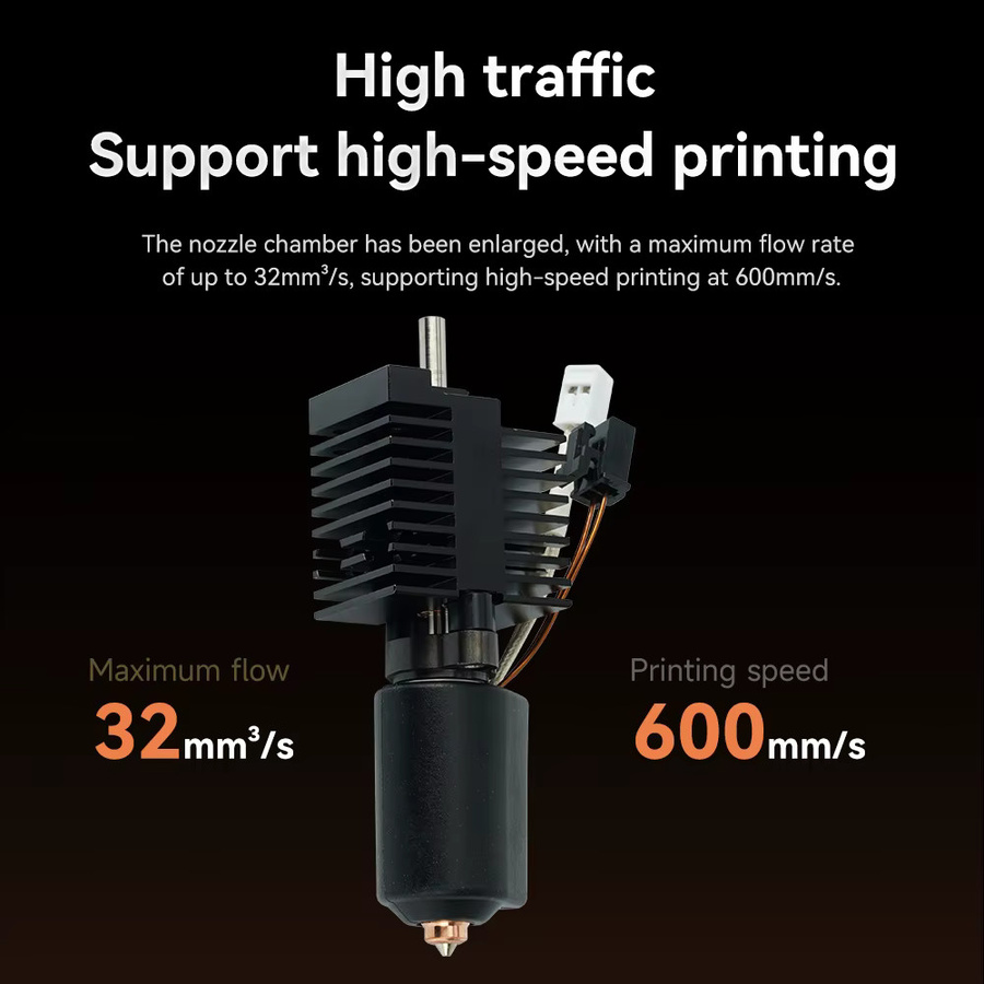 Creality K2 Plus Ersatz-Hotend mit gehärteter Stahl-Düse und Ganzmetall-Design für FDM 3D-Drucker - Bild 3