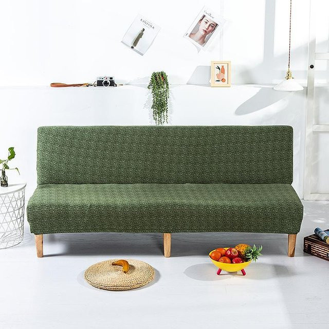 BC-Warm Home Elastischer Sofa-Matratzenbezug ohne Armlehnen, Grün, Polyester-Elastan-Mix - Bild 1