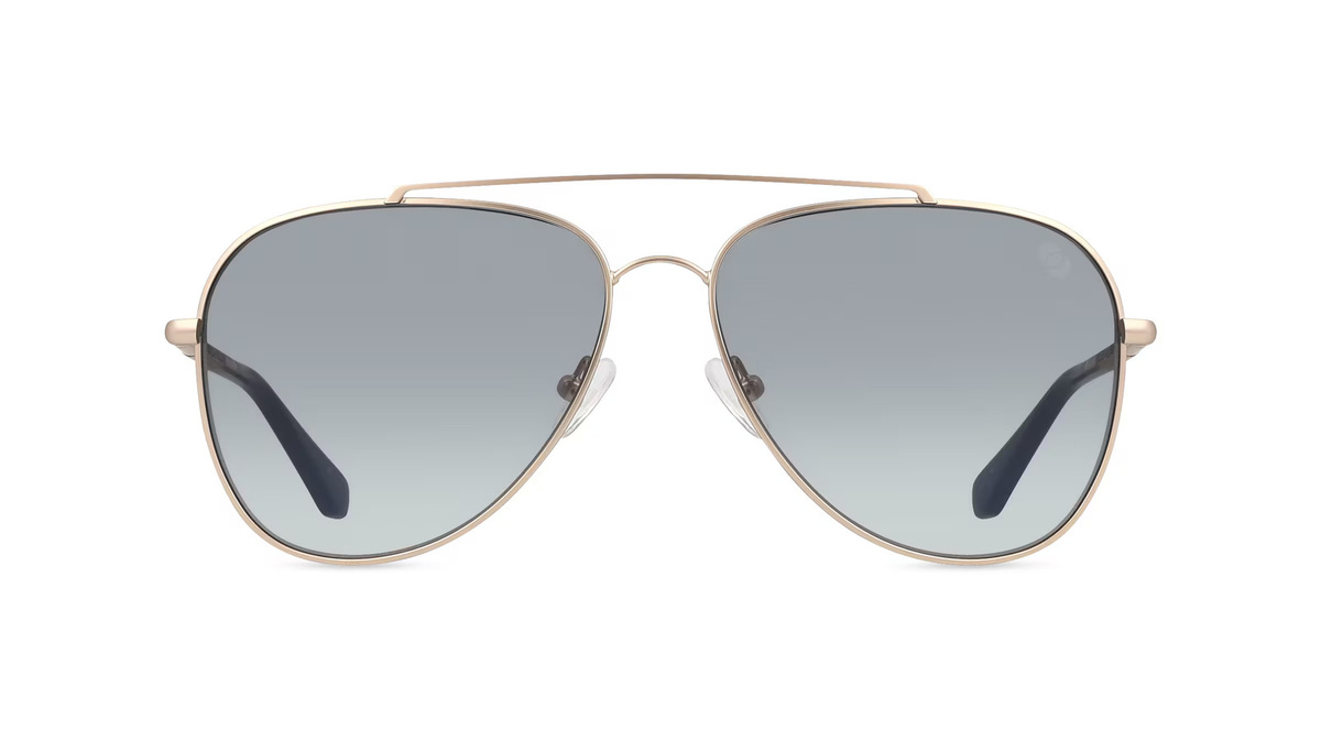 Woodfellas 10784 Sonnenbrille Pilot, Vollrand, Metall, Unisex, braun - Bild 1