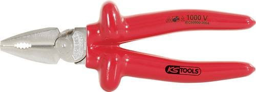 KS Tools CLASSIC 1000V Kraft-Kombinationszange aus Stahl in Rot, 160 mm - Bild 1