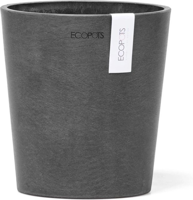 Ecopots Orchideentopf Morinda in Dunkelgrau mit Stein-Look, Durchmesser: 14 cm - Bild 1