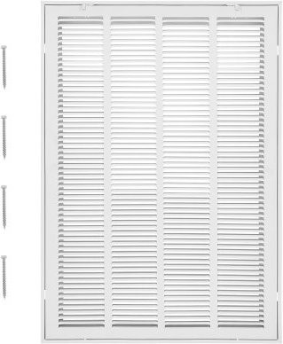 VEVOR Rückluftfilter-Gitter aus Stahl in Weiß für Wandmontage, B: 50,8 cm, H: 76,2 cm - Bild 1
