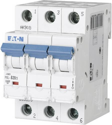 Eaton PXL-D20/3 Leitungsschutzschalter 3-polig 20A 400 V/AC in Weiß - Bild 1