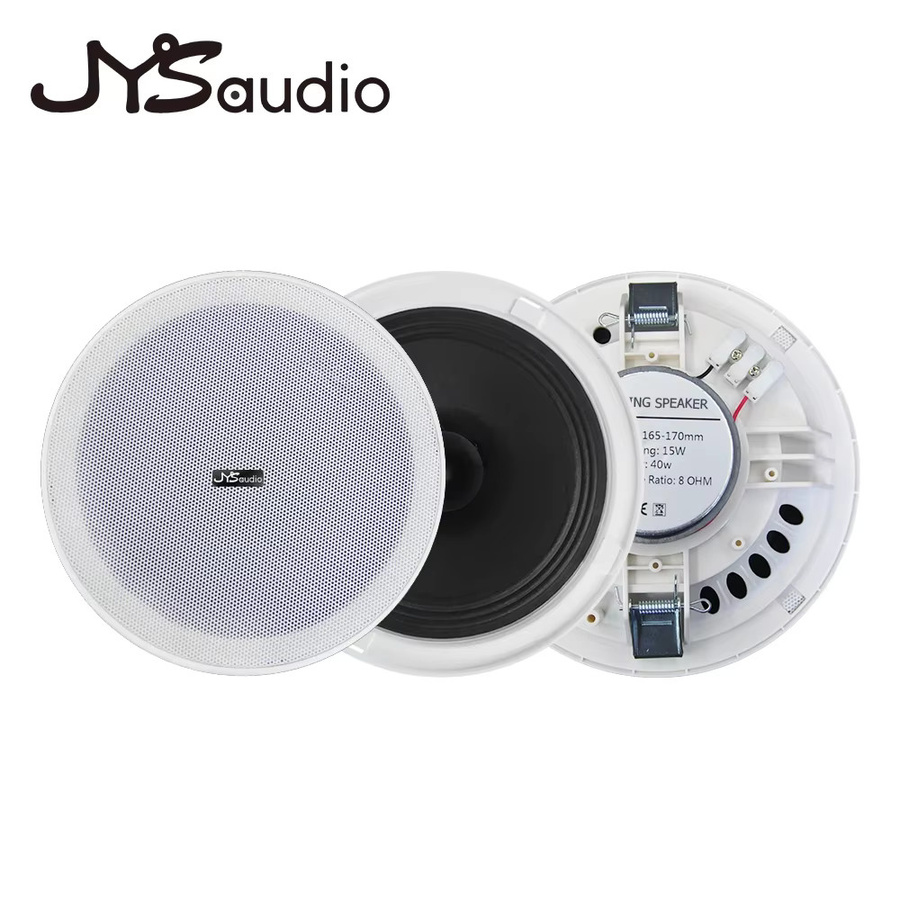 JYSaudio Just Your Sound 6-Zoll Passiv-Deckenlautsprecher in Weiß mit 15 W für Heimkino und öffentliche Beschallung - Bild 2