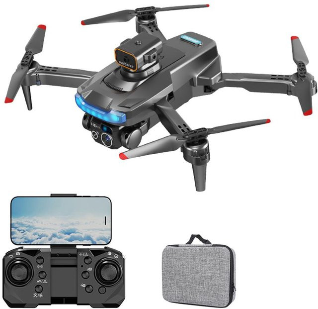 Toys Arts P15 Intelligente Sensor-Drohne für Luftbildfotografie mit Hindernisvermeidung und Dual Camera in Schwarz - Bild 1