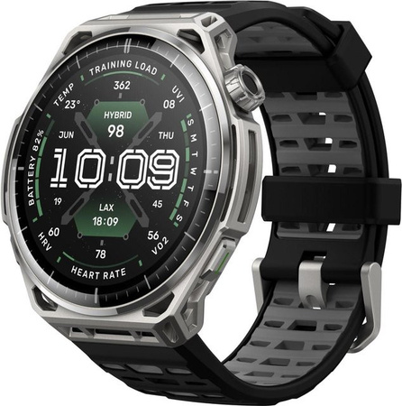 Amazfit Balance Smartwatch in Silber mit Edelstahlgehäuse, GPS, Herzfrequenzmessung und Bluetooth