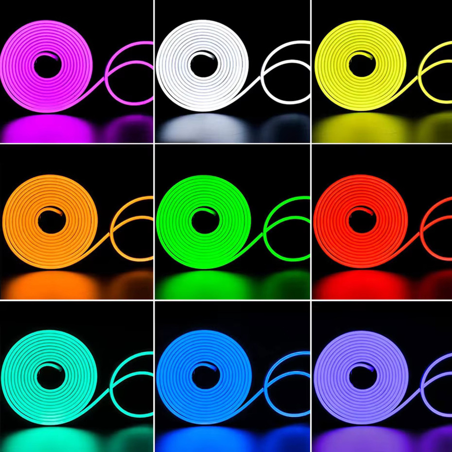VBS RGB Neon Flex LED Streifen mit Tuya WiFi, Bluetooth und Fernbedienung, dimmbar, 220V, Multicolour, Silikon - Bild 4