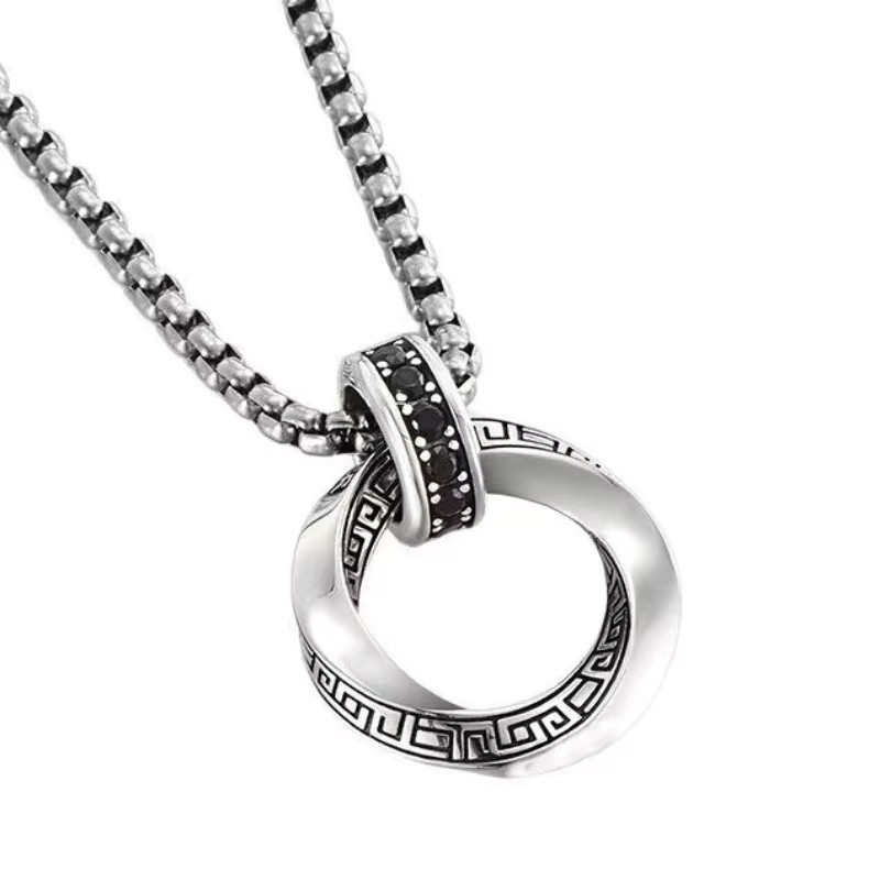 SAY Halskette Anhänger, 925 Silber, Vintage, Unisex - Bild 4