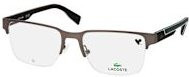 Lacoste L 2305 Korrektionsbrille, Halbrand, quadratisch, Herren, grau, braun - Bild 1