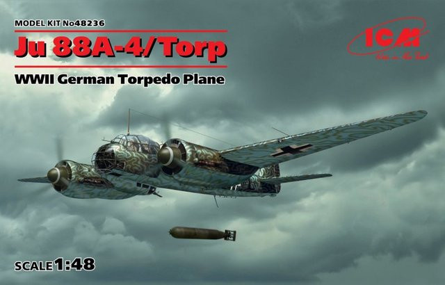 ICM Junkers Ju 88 A-4 Torp / A-17 WWII German Torpedo Plane, Modell, 1:48 - Bild 1
