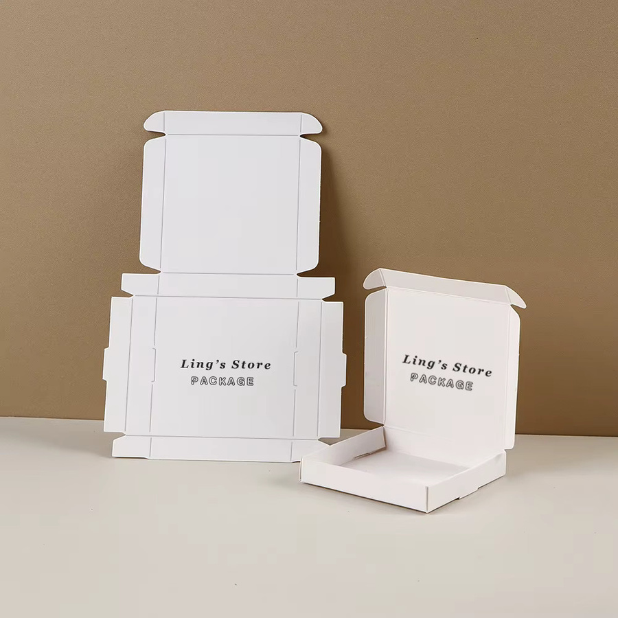 Personalisierte Schmuck Geschenkboxen aus braunem Kraftpapier für Hochzeit und Party - Bild 3