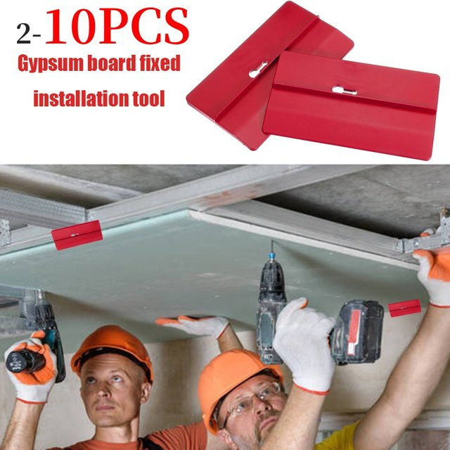 HOSPORT Trockenbau-Montage Werkzeug zur Gipskarton-Befestigung für Decken und Wände in Rot - Bild 1