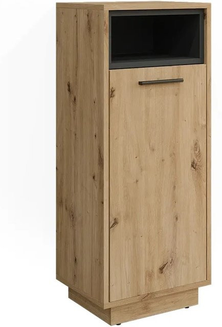 Vicco Midischrank Beatrice Badschrank für das Badezimmer in Eiche und Anthrazit, B/T/H: 38 x 30 x 93 cm - Bild 2