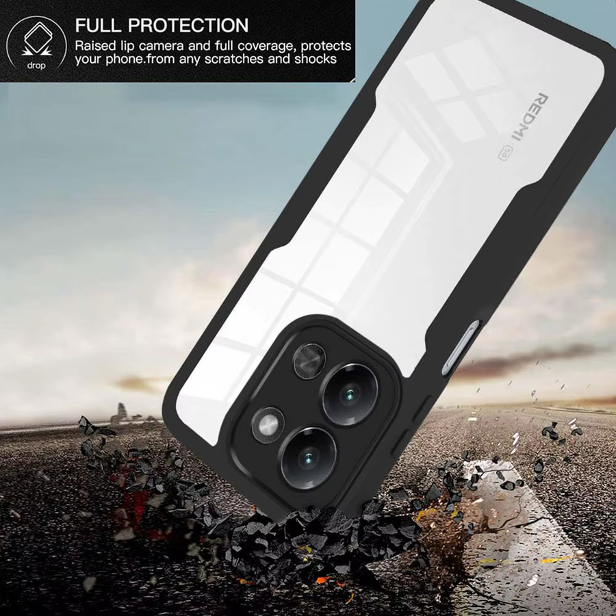 Xiaomi Redmi 15C 4G 5G Ganzkörper-Displayschutzfolie und transparente stoßfeste Handyhülle - Bild 3
