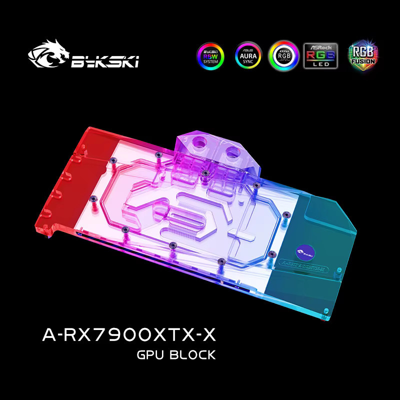 Bykski A-RX7900XTX-X Wasserblock für PowerColor AMD Radeon RX 7900 XTX Hellhound und Reference Edition GPU-Karten - Bild 2