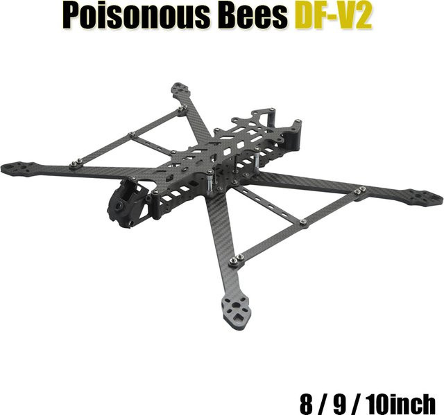 U-Angel-1988 Giftige Bienen DF-V2 FPV Drone Rahmen KIT Carbon Faser - Bild 1