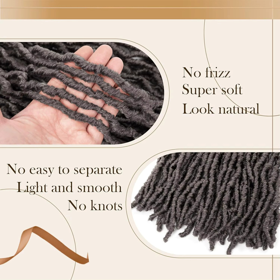 Faux Locs Häkelhaar Soft Locs für Damen - Bild 4