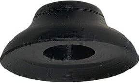 Riegler Flachsauger rund PFG Durchmesser: 8 mm, Schwarz, NBR - Bild 1