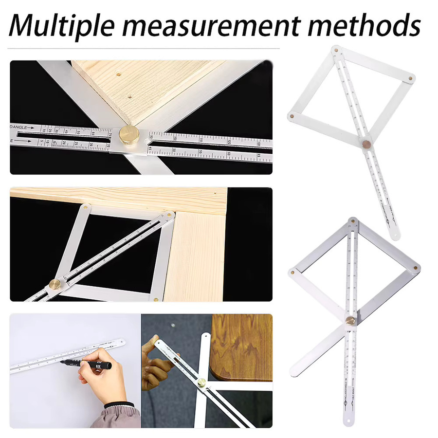 Etmakit Winkelmesser aus silberner Aluminiumlegierung für die Holzbearbeitung - Bild 4