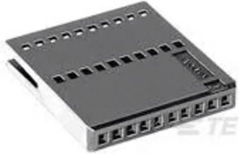TE Connectivity FFC/FPC-Anschluss 1-487544-4 in Schwarz mit 17 Polen und 1,27 mm Rastermaß - Bild 1
