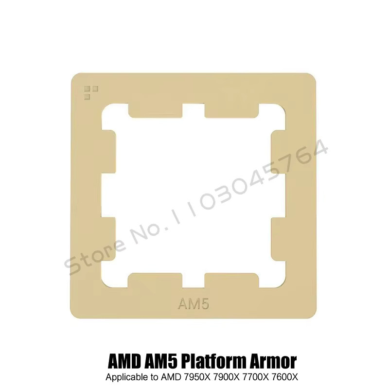 AM5 CPU-Rüstung mit Kupferverschluss für AMD 7950 und 7900, Anti-Biegung Rückplatte und wärmeleitende Patch-Hülle in Gold und Kupfer - Bild 2