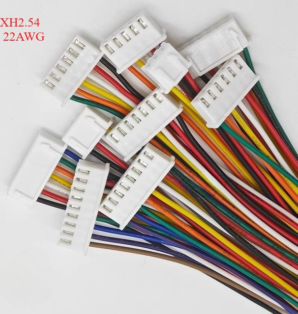 E-SIMPO 10 Stück XH2.54 22AWG Stecker-Buchse-Verbinder Set in Multicolour mit 0,1 Zoll Rastermaß - Bild 1