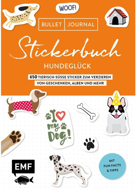 Bullet Journal Stickerbuch Hundeglück für Erwachsene in Multi - Bild 1