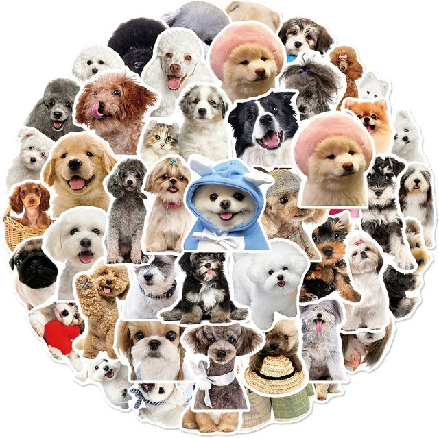Charile Tier Hund Graffiti Aufkleber, Kawaii Pet Welpen, multicolour - Bild 1