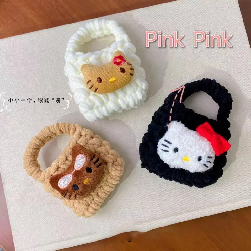 Sanrio Hello Kitty Hawaii Black Kitty stoßfeste Kopfhörerhülle und Mini-Geldbörse in Schwarz, Weiß und Multicolour - Bild 3