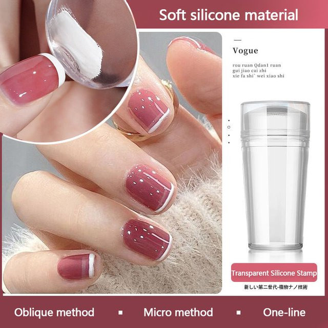 LULAA Nagelstempel-Vorlagen-Set, Französisch, Transparent - Bild 1