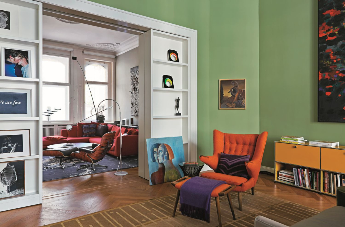 Farrow & Ball Modern Emulsion Archiv Colour Saxon Green 80 Wasserbasierte Dispersionsfarbe 5 l - Bild 1