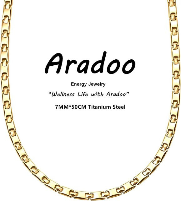 ARADOO Halskette, Edelstahl, Gold, Unisex - Bild 1