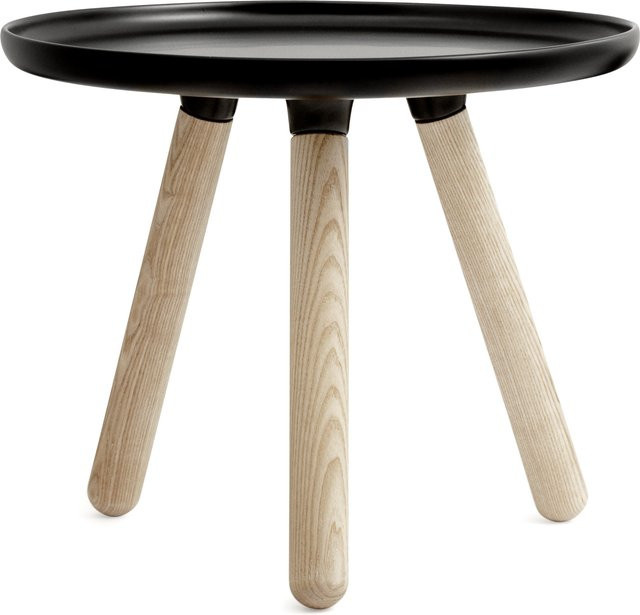 Normann Copenhagen Tablo klein Beistelltisch in Schwarz und Esche - Bild 1